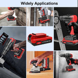 2 Pack 3.0Ah 20V Lithium-ion Replacement Batteries Compatible with Porter Cable 20V Battery PCC681L PCC682L PCC660 PCC641 PCC683L PCC685L PCC601 PCC670 Bayhon