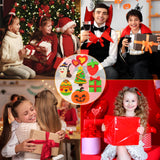 Worgree 48 Pcs DIY Wooden Magnets, Wooden Art Craft Supplies Painting Kit for Kids Ages 4-8 8-12 Glow in The Dark Party Favors Goodie Bag Stuffers Birthday Gifts Toys for Boys Girls Worgree