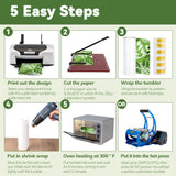 Joyclub Sublimation Tumblers 30 oz Blank Tumblers for Sublimation Skinny Bulk Double Wall Insulated Cups with Individually Gift Boxed and Shrink Wrap Films for Heat Transfer 10 Pack Joyclub