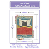 5D DIY Diamond Painting Kits for Adults,Don 't Want to get up Cat Diamond Painting Full Drill Round Art Gems Diamond Art Perfect for Home Wall Decor(12x16Inch) GuyAna