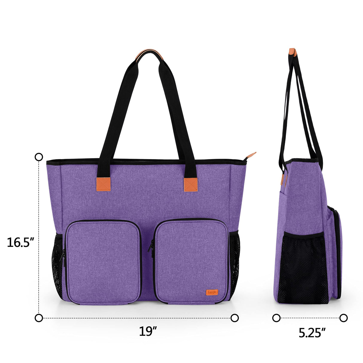 LUXJA Carrying Case for Diamond Painting Accessories and A3 Light Pad, Diamond Painting Bag for A3 and B3 Light Box (Bag Only), Purple LUXJA