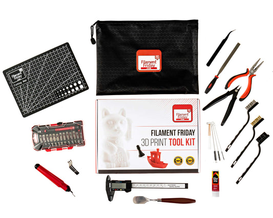 Filament Friday 3D Print Tool Kit - 38 Essential 3D Print Accessories for Finishing, Cleaning, & Printing - Removal Tool Included - 3D Print Tool Set - WoodArtSupply