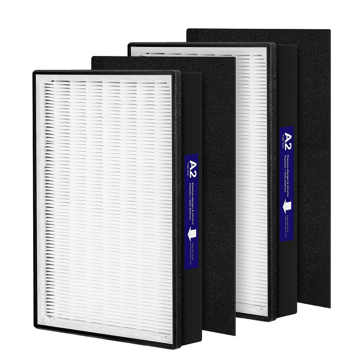 2 Pack A2 H13 HEPA Replacement Filter Compatible with 3M Filtrete Room Air Purifier Models FAP-C02-A2, FAP-C03-A2, FAP-T03-A2, Part # 1150101 isinlive