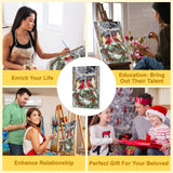 Bowetile Cardinal Paint by Numbers for Adults Beginners Framed, Adults' Paint-by-Number Christmas Kits, Adult Paint by Number Winter Kits on Canvas, Acrylic Number Painting for Home Decor, 8x12in Bowetile