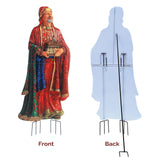 Three Wise Men with Sitting Camel - Christmas Outdoor Nativity Set, Sturdy 22 Gauge Flat Coated Metal, Colorful High Res Printing, Tall 51" THREE KINGS GIFTS THE ORIGINAL GIFTS OF CHRISTMAS