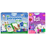 Skillmatics My Storybook Art Kit Adventures & Foil Fun Unicorns & Princesses Bundle, Creative Activity for Boys & Girls, DIY Kit Skillmatics