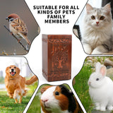 NowDoWin Urn for Ashes Adult Male Female,Cremation Urns for Men Women,Wooden Urns for Human Ashes Adult,Handcrafted Solid Wood Urn with Bag,TSA Approved Urn (Tree of Life, 300LBS Capacity) Nowdowin