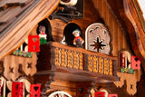 Cuckoo-Palace Large German Cuckoo Clock - The Seesaw Mill Chalet with Quartz Movement with Moving Seesaw - Black Forest Clock Cuckoo Palace