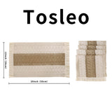 Tosleo Boho Placemats Set of 4 Macrame Table Decor with Fringe Farmhouse Woven Placemats in Natural Burlap for Kitchen and Dining Table Centerpiece Home Decorations,Khaki Tosleo