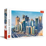 TREFL 2000 Piece Jigsaw Puzzles, Doha, Qatar, City Skyline, Persian Gulf, Middle East, Adult Puzzles, Trefl 27084 Trefl