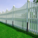 Nrspp Heavy Duty Steel Fence Post Repair Stakes, 2 Pcs Fence Post Anchor Double Ground Spike for Repair Tilted/Broken Wood Fence Post Nrspp