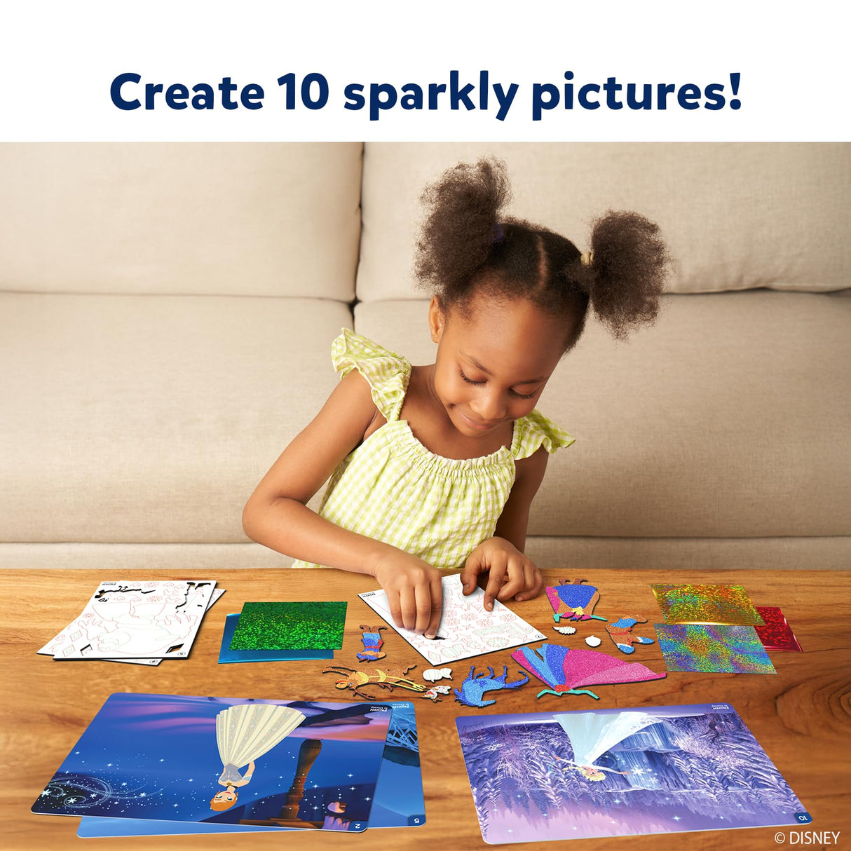 Skillmatics Poke in Art Princesses & Foil Fun Disney Frozen Bundle, Mess-Free Art for Kids, DIY Craft Kits, Creative Activity, Gifts for Ages 4, 5, 6, 7, 8, 9 Skillmatics