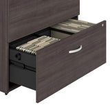 Bush Business Furniture Studio C 2 Drawer Lateral File Cabinet-Assembled, Locking Document Storage for Home or Professional Office, 16W, Storm Gray Bush Business Furniture