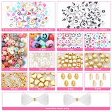 Funtopia 3mm 37000pcs+ Seed Beads for Jewelry Making, 120 Colors Small Glass Beads for Bracelets, Friendship Bracelet Kit with Alphabet Letter Beads Smile Face Beads for DIY, Art and Craft Funtopia
