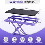 Flying Pig Ultimate Heavy Duty Grooming Table – Electric Lift, Adjustable Height, Non-Slip Surface, Professional Dog & Cat Grooming Arm, Stable & Safe Design for Home and Salon Use -Purple Flying Pig Grooming