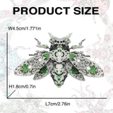 Piececool Metal 3D Puzzles for Adults, Cicada 3D Model Building Kits Insect Themed Animal Fashion Brooch Assembling DIY Crafts Creative Gifts Piececool