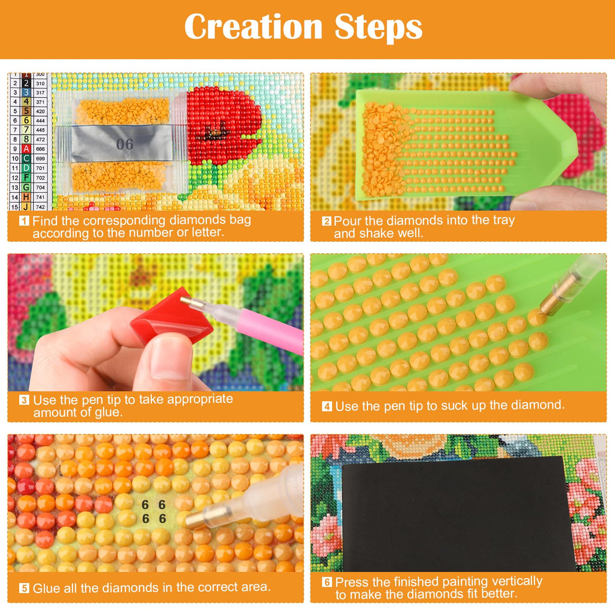 MXJSUA Tiger Diamond Painting Kits for Adults, Animal Diamond Gem Art Painting for Beginners, Diamond Picture with Full Round Drill Dots Craft Set Gift, 12 * 16 Inch MXJSUA