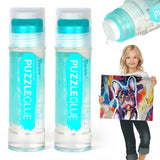 Darice Jigsaw Puzzle Glue Clear, Easy-On Applicator Head, Quick-Drying Pack of 2 Non-Toxic Jigsaw Puzzle Saver Glue for 1000/1500/3000 Piece Puzzles - 130ml X2 Bottle Darice