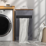 Betterhood Tilt Out Trash Cabinet 10 Gallon Wooden Free Standing Laundry Sorter Cabinet,Recycling Cabinet with Hideaway Drawer,Tilt Out Trash Cabinet Can Bin Kitchen Betterhood