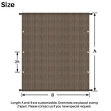 INFRANGE 8' x 16' Universal Pergola Shade Cover Replacement Canopy with Grommets Weighted Rods Permeable for Outdoor Patio Porch Backyard Gazebo Brown INFRANGE