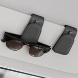 Sotfamily Sunglass Holder for Car Visor, Suede Cloth Magnetic Sunglass Organizer for Car Accessories, 2 Packs, Black Sotfamily