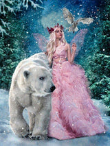 Better Selection Diamond Art by Number Kits Forest Fairy Christmas Decorations Full Drill 5D DIY Arts & Crafts Bling Artwork Decor Set with Crystal Rhinestone Gems 12x16 30x40 cm Better Selection