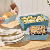 Best Choice Products Bakeware Set, Baking Dish Set, 3-Piece Nonstick, Toxin-Free, Ceramic, Casserole, Bread Loaf, Square Pan, Space-Saving Nesting Design - Sage Green Best Choice Products