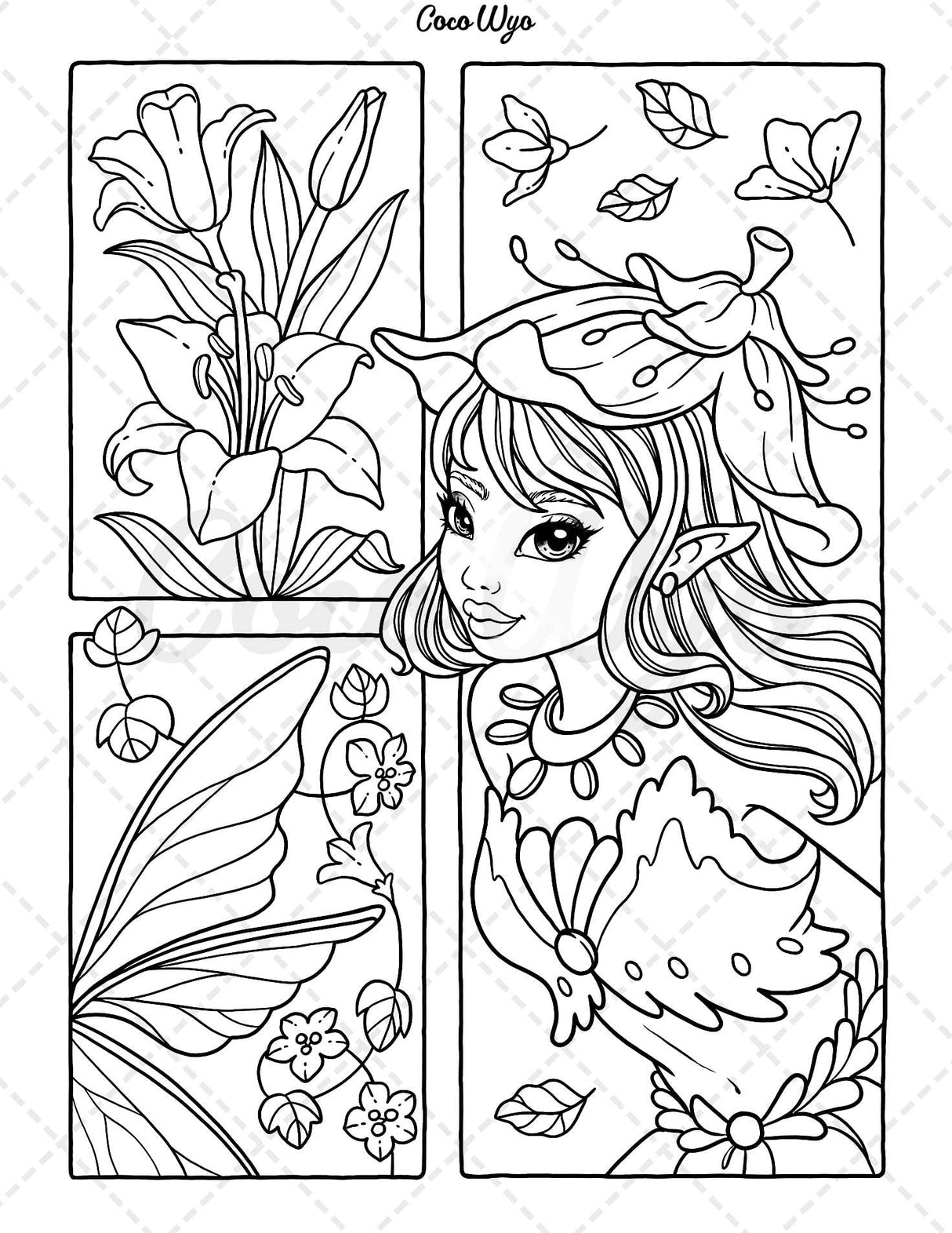 Fairy Beauties: Coloring Book for Adults, Women, and Teens Featuring Beautiful Fantasy Fairies for Relaxation Independently Published