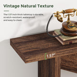 VANOMi Console Table with LED Lights, 70.86" Long Sofa Table Behind Couch, Narrow Wood Entryway Table, Farmhouse Foyer Table, Industrial Console Table for Entryway, Living Room, Hallway, Rustic Brown VANOMi