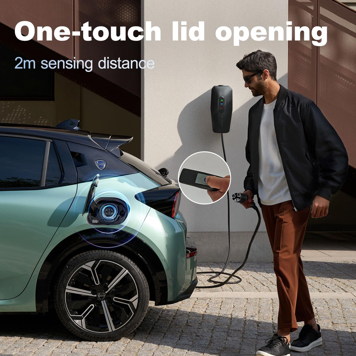 EV Charger for Tesla 16A, Electric Vehicle Portable Charger with 20FT Cable, Home EV Charging Station for J1772 Electric Cars, 16Amp 110V-240V, NEMA 6-20 & NEMA 5-15 Plug VDLPOWERVP