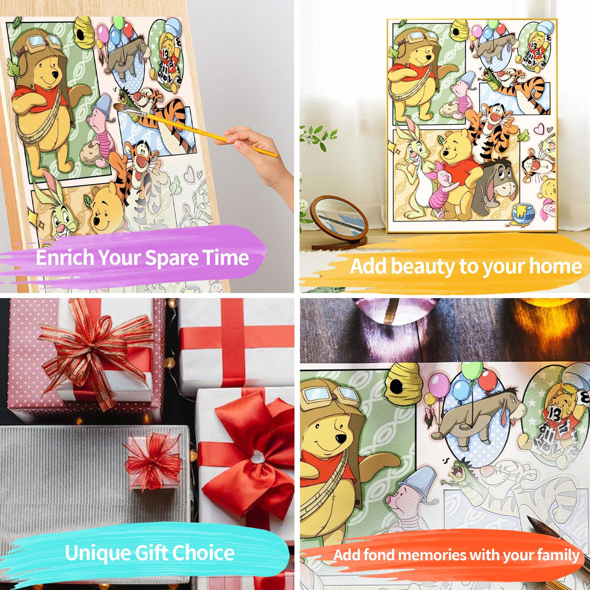 JYLMOOD Paint by Number for Adult Kits, DIY Cartoon Acrylic Oil Painting Kits for Adults Kids Beginners for Home Wall Decor Gifts 16x20 Inch (No Frame) JYLMOOD