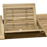 Amazonia Newcastle 9-Piece Outdoor Rectangular Dining Table Set | Certified Teak | Ideal for Patio and Indoors, Light Brown Amazonia