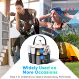 Eudele Mesh Shower Caddy Portable for College Dorm Room Essentials, 8-Pocket Large Capacity Shower Bag for Beach, Swimming, Gym EUDELE