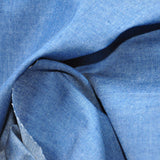Indigo Blue 4.8 oz 100% Cotton Denim Chambray Fabric,56 Inches Wide, by The Yard WoodArtSupply