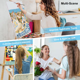 6 Pack Paint by Numbers Kit for Adults Beginners - 10x14 Inch National Park Adult Paint by Number Kits on Canvas, DIY Acrylic Oil Number Painting Kits for Adults, Perfect for Gift Home Decor Offito