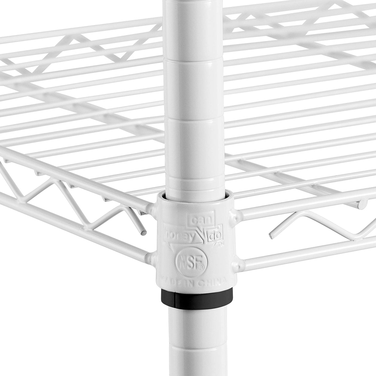 Honey-Can-Do SHF-01055 5-tier white shelving unit, 250 lbs Honey-Can-Do