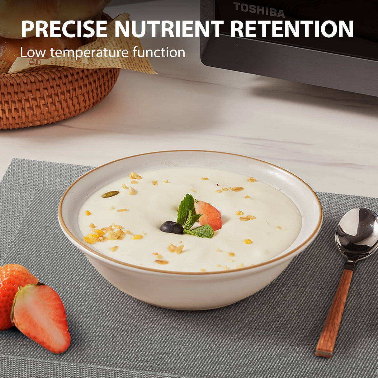 TOSHIBA Air Fryer Combo 8-in-1 Countertop Microwave Oven, with Convection, Broil, Odor Removal Mode, 12.4" Position Memory Turntable, Child-Lock, 1.0 Cu.ft, Black Stainless Steel, ML2-EC10SA(BS) TOSHIBA