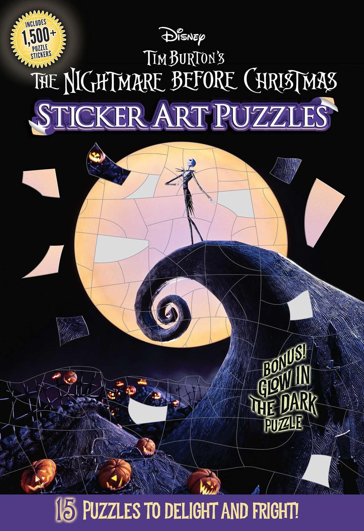 Disney Tim Burton's The Nightmare Before Christmas Sticker Art Puzzles Thunder Bay Press