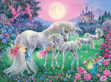 Ravensburger - Unicorns in The Moonlight - 100 Piece Glow in The Dark Jigsaw Puzzle - Mystical, Bold & Colorful Imagery of Unicorns - Premium Quality - Ideal Gift - Screen-Free Fun - Children Age 6+ Ravensburger