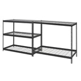 Edsal TRK-482478W5 Black Steel Shelving, 78" Height x 48" Width x 24" Depth EDSAL