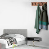 Rustic Coat Rack Wall Mount – 17 Inch Solid Pine Wood Wall Mounted Coat Rack with 5 Hooks – Distressed Finish, 16 Inch Hole Distance – Heavy Duty Wall Hook Rack for Entryway, Hallway, Bathroom SAYONEYES