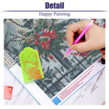 mjcakrn Christmas Diamond Art Kits for Adults - Cardinal Birds Diamond Painting Kits for Adults, 5D DIY Full Round Drill Paint with Diamonds Dots Gem Art Crafts Kits for Home Decor Gift 14x14inch mjcakrn