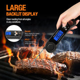 AMMZO Meat Thermometer Digital, Instant Read Food Thermometer - Waterproof w/Backlight for Cooking, Candy, Deep Fry, BBQ, Grill, Smoker and Roast, Camping & Kitchen Essentials, Gifts for Men Women AMMZO