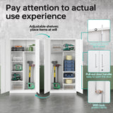 SISESOL Metal Storage Cabinets Locker with Locker Shelf, 72" Armoire Closet Organizer with Hanging Rod Storage Locker, Cabinet for Bathroom Storage Cabinet with Doors Lockers for Employees SISESOL