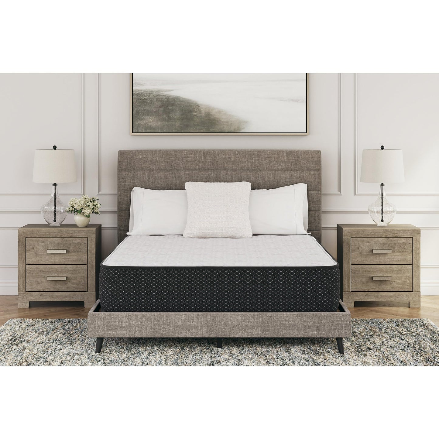 Signature Design by Ashley Limited Edition Plush 12 Inch Hybrid Mattress with Gel Memory Foam and Edge Support for Cool Sleep and Pressure Relief, California King