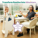 GroowingMind Toddler Tower - Adjustable Montessori Multi-Use Toddler Kitchen Stool, Safe Toddler Tower, Essential Toddler Game Changer- Perfect Toddler Chair GroowingMind