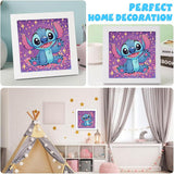 KOJEFCV Cartoon Diamond Art Painting Kits for Kids with Frame, Cartoon Diamond Art for Kids Ages 4-8-12, Easy Gem Kit Kid with Beautiful Package for Gift Home Wall Decor (7x7inch) KOJEFCV