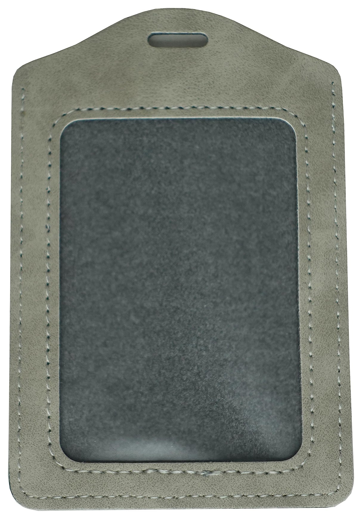 4 Pieces Sublimation Work Card Holder Badge Holders Blank Leather ID Card Holders Sublimation Rope Band DIY Crafts (French Grey) WoodArtSupply