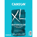Canson XL Series Watercolor Pad, Heavyweight White Paper, Foldover Binding, 30 Sheets, 9x12 inch Canson