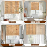 CSBWDLT Bamboo Roman Shades - Customer Favorite Blackout Blinds for Windows, Premium Quality, Ideal for Home, 24" W X 64" H CSBWDLT